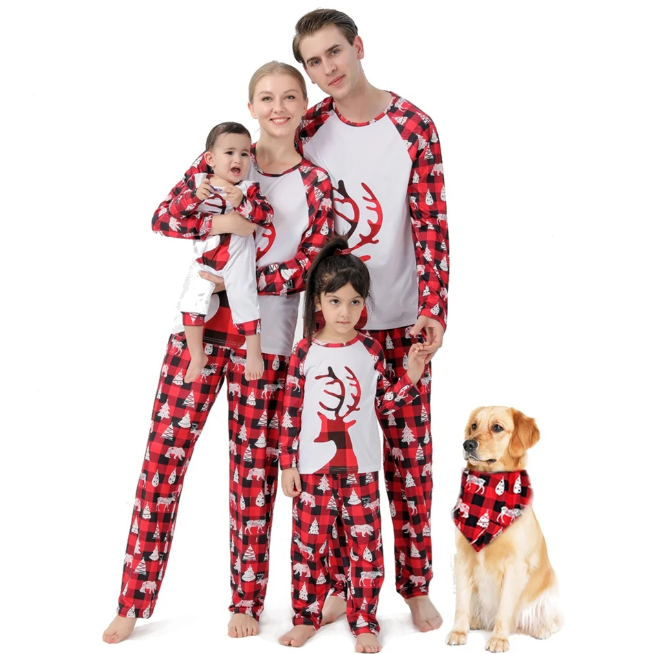 Christmas Deer Family Matching Pajamas Set Father Mother Kids Sleepwear Mommy and Me Xmas Pj's Clothes Baby Romper Dog Scarf
Christmas Deer Family Matching Pajamas Set Father Mother Kids Sleepwear Mommy and Me Xmas Pj's Clothes Baby Romper Dog Scarf