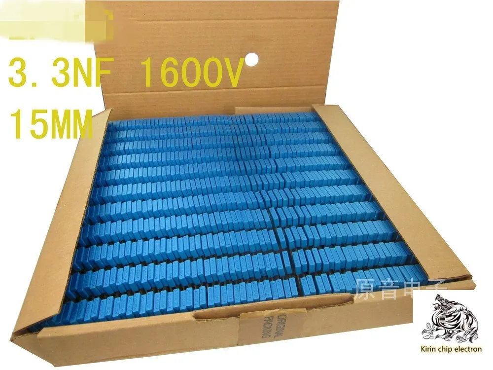 100 шт./лот 3300PF 1600V 3.3NF 15 мм Соединительный пленочный конденсатор 17.5mmx5x10mm Длинная нога
100 шт./лот 3300PF 1600V 3.3NF 15 мм Соединительный пленочный конденсатор 17.5mmx5x10mm Длинная нога