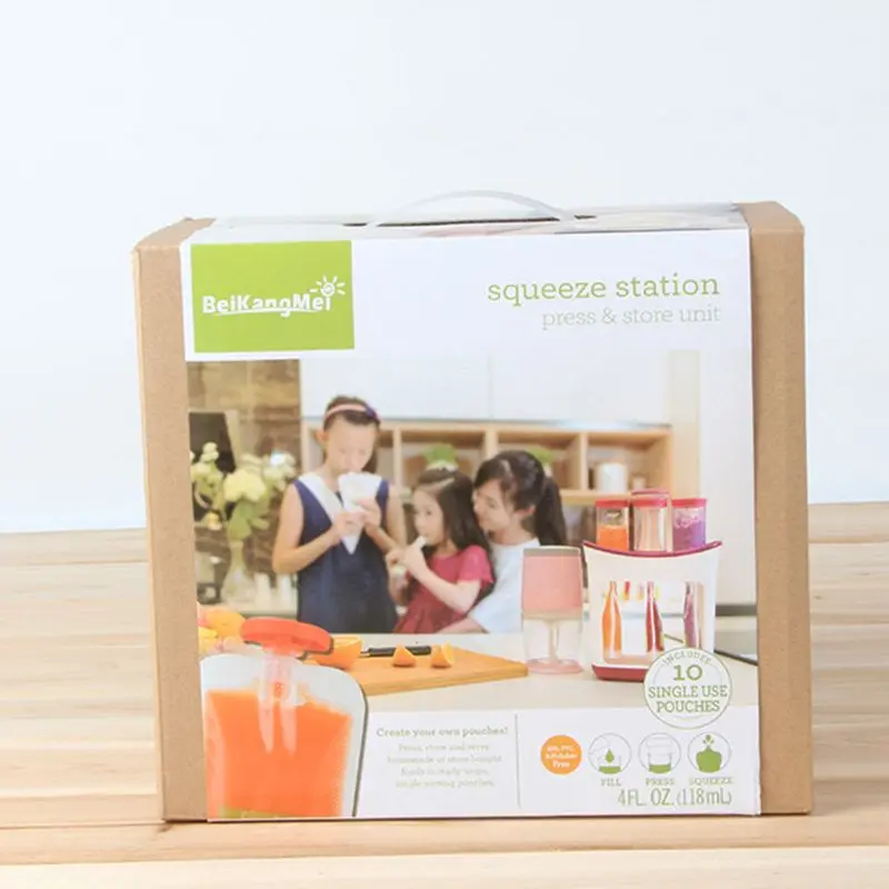 Children Puree Squeezer Household Fruit Juice Dispenser Manual Baby Food Supplement Storage Bag Container 
Children Puree Squeezer Household Fruit Juice Dispenser Manual Baby Food Supplement Storage Bag Container
