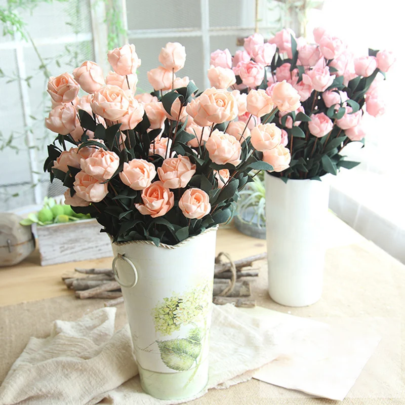 41cm Rose Flowers Artificial Fake Bridal bouquet Wedding Party Silk Home Room Charm 1 Bouquet 6 Heads Decoration Fashion
41cm Rose Flowers Artificial Fake Bridal bouquet Wedding Party Silk Home Room Charm 1 Bouquet 6 Heads Decoration Fashion
