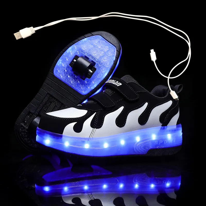 Children Pink Two Wheels Luminous Glowing Sneakers Grey Pink Led Light Roller Skate Shoes Kids Led Shoes Boys Girls USB Charging
Children Pink Two Wheels Luminous Glowing Sneakers Grey Pink Led Light Roller Skate Shoes Kids Led Shoes Boys Girls USB Charging