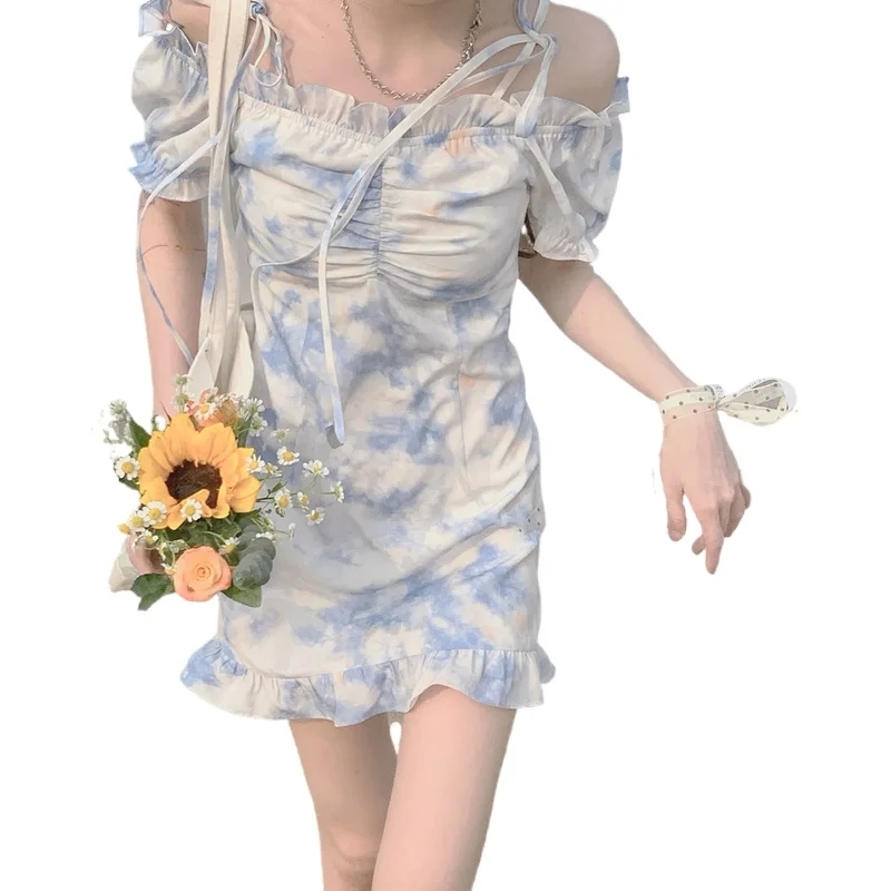 Beach Party One Piece Dress Elegant Kawaii Dress Women Puff Sleeve Floral Casual Starp Dress Korean Office Lady 2021 Summer Chic
Beach Party One Piece Dress Elegant Kawaii Dress Women Puff Sleeve Floral Casual Starp Dress Korean Office Lady 2021 Summer Chic