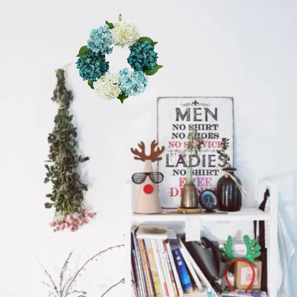Silk Wreath Artificial Hydrangea Wreath Hanging Floral Garland Fake Flower With Green Leaves 40cm For Wedding Home Party Decor
Silk Wreath Artificial Hydrangea Wreath Hanging Floral Garland Fake Flower With Green Leaves 40cm For Wedding Home Party Decor