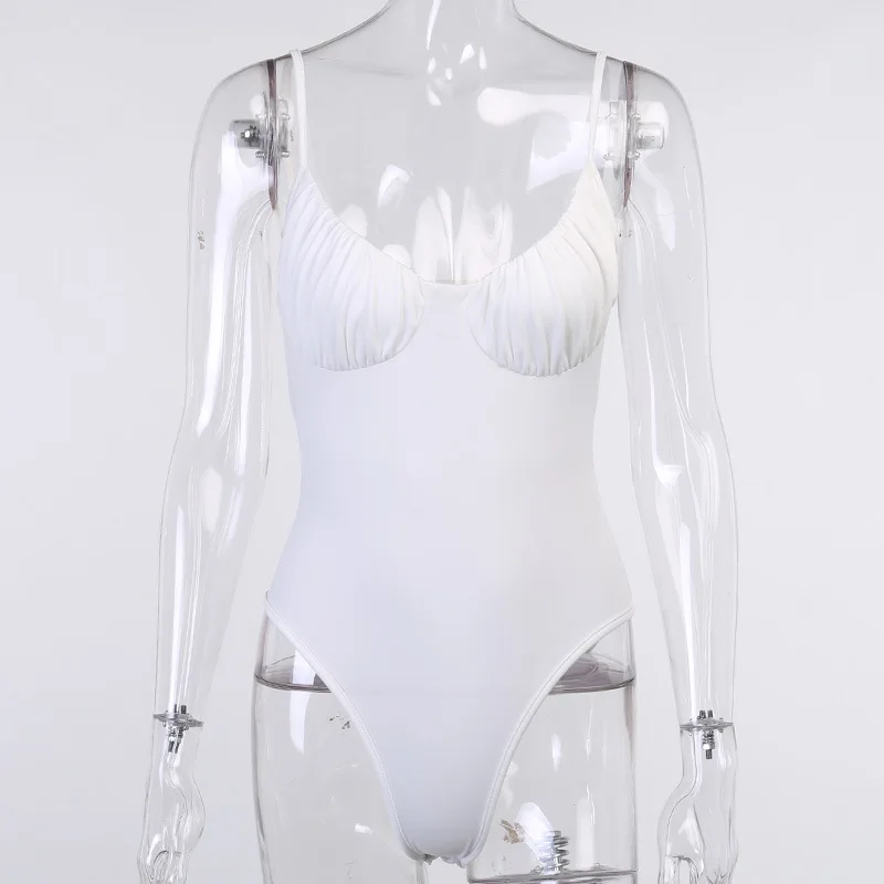 Sleeveless Camisole Bodysuit Women Summer Outfits 2021 White Sexy Body Suit Slim Pleated Strap Top Streetwear Y2K Chic Rompers
Sleeveless Camisole Bodysuit Women Summer Outfits 2021 White Sexy Body Suit Slim Pleated Strap Top Streetwear Y2K Chic Rompers