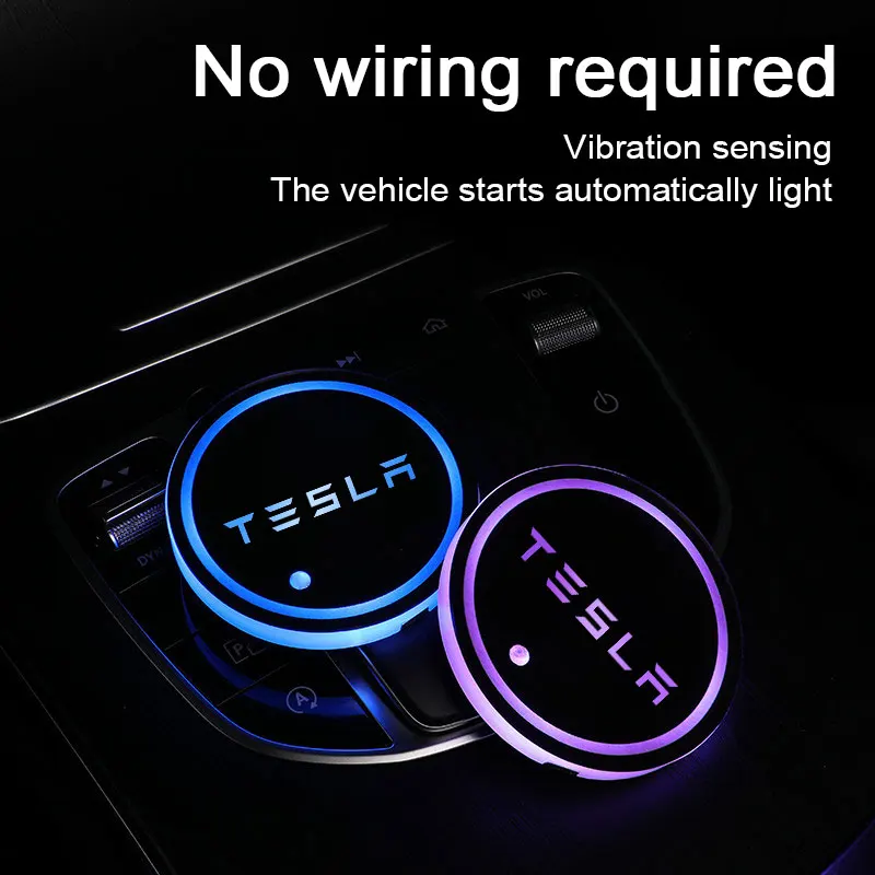 Car Logo Led Atmosphere Light 7 Colorful Cup Luminous Coaster Holder For Tesla Model 3 S X Y Auto Accessories
Car Logo Led Atmosphere Light 7 Colorful Cup Luminous Coaster Holder For Tesla Model 3 S X Y Auto Accessories