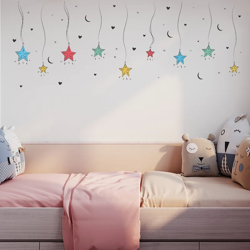 Color Star Wall Sticker for Kids Room Children Home Decor Decals Creative Removable Living Room DIY Vinyl Stickers
Color Star Wall Sticker for Kids Room Children Home Decor Decals Creative Removable Living Room DIY Vinyl Stickers