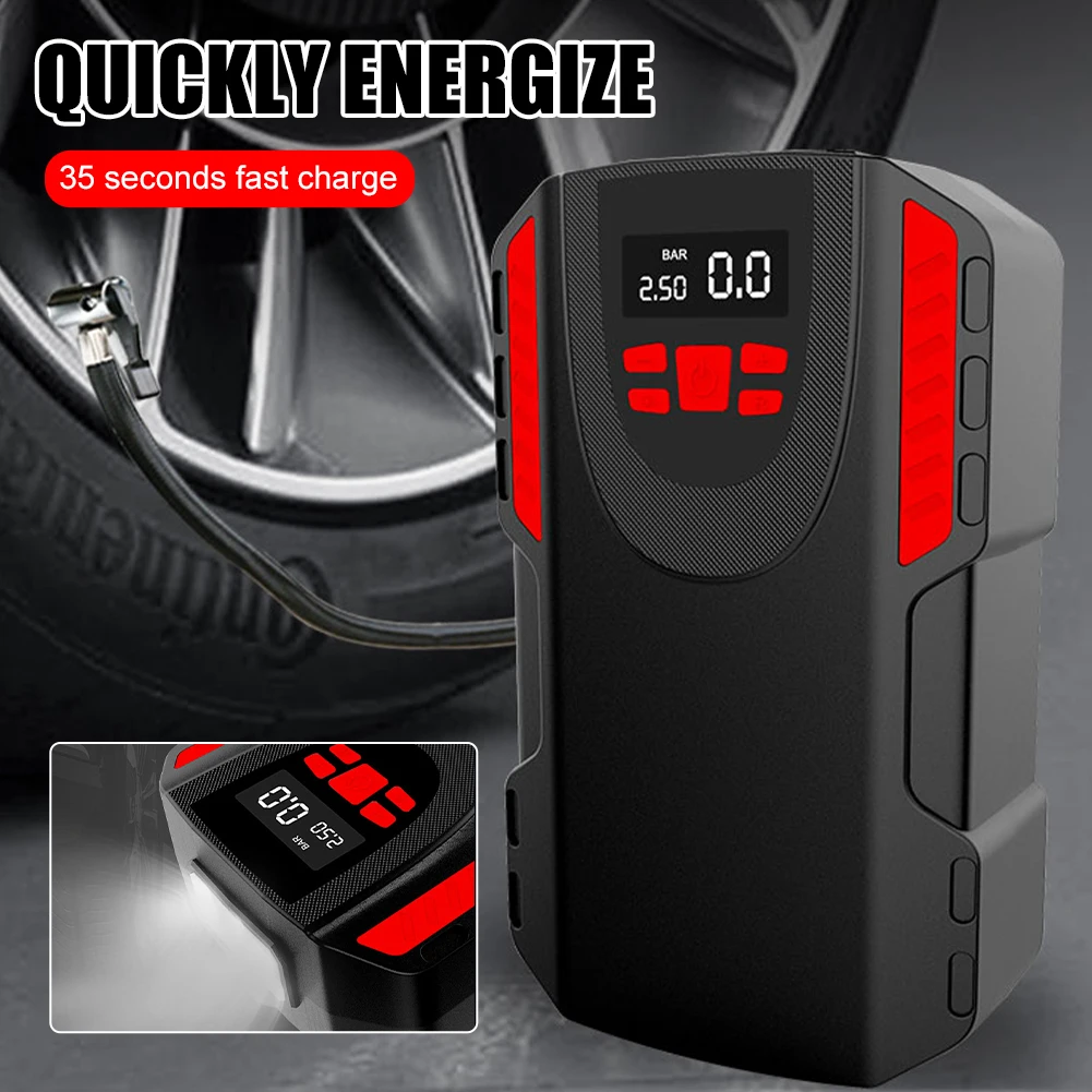 Car Tire Inflator DC 12V Portable Air Compressor Pump Digital Air Pressure Gauge Air Pump LED Flashlight for Car Bike Motorcylce
Car Tire Inflator DC 12V Portable Air Compressor Pump Digital Air Pressure Gauge Air Pump LED Flashlight for Car Bike Motorcylce