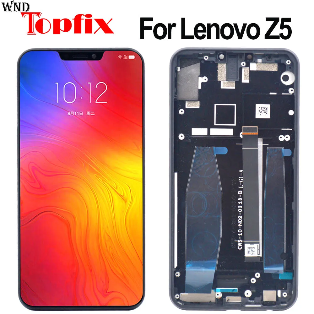 ЖК дисплей для Lenovo Z5 с сенсорным экраном и дигитайзером в сборе рамкой 6 2 дюйма