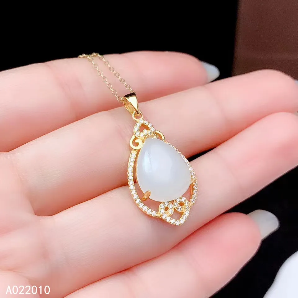 KJJEAXCMY Fine Jewelry 925 Sterling Silver Inlaid Natural White Jade Female Pendant Necklace Popular Support Test Hot Selling
KJJEAXCMY Fine Jewelry 925 Sterling Silver Inlaid Natural White Jade Female Pendant Necklace Popular Support Test Hot Selling