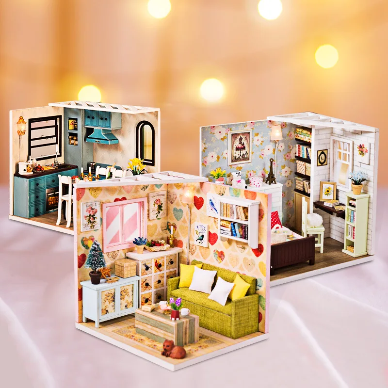 Modern Style Mini Doll House Hand-Assembled Model Building Kit Mini Doll House Furniture Mini Kit Children Assembled Toys
Modern Style Mini Doll House Hand-Assembled Model Building Kit Mini Doll House Furniture Mini Kit Children Assembled Toys