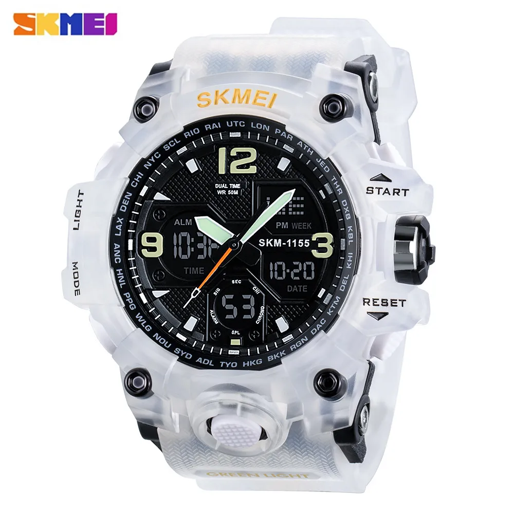 SKMEI Luminous Dual Display Watch Men Sports Watches Male Quartz Wristwatch Stopwatch Auto Date Alarm Electronic Clock New Color
SKMEI Luminous Dual Display Watch Men Sports Watches Male Quartz Wristwatch Stopwatch Auto Date Alarm Electronic Clock New Color