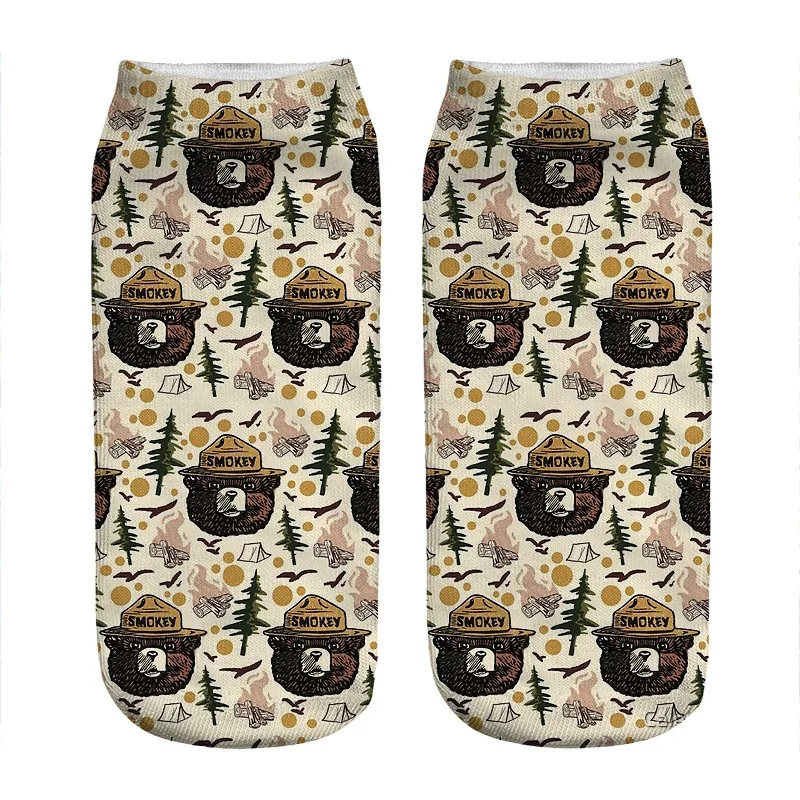 Women's socks kawaii Retro Smokey bear pattern Printed Socks Woman harajuku Happy Funny Novelty cute girl gift Socks for women
Women's socks kawaii Retro Smokey bear pattern Printed Socks Woman harajuku Happy Funny Novelty cute girl gift Socks for women