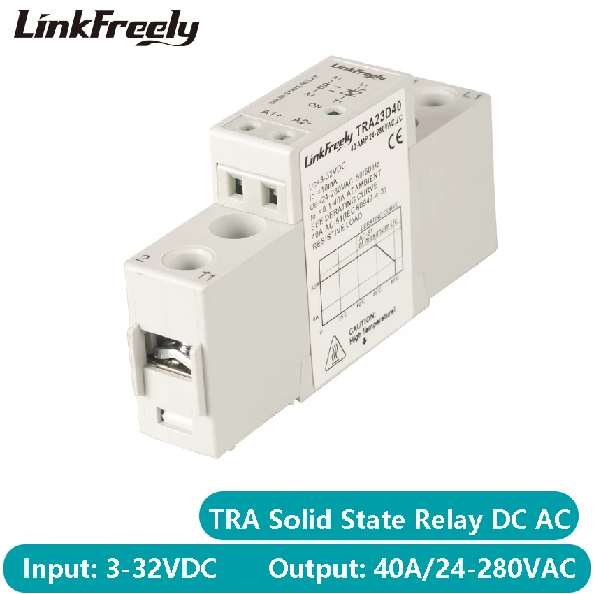 TRA23D40 Mini AC SSR твердотельный релейный модуль и плата 3 в 5 12 В 24 32 постоянного тока