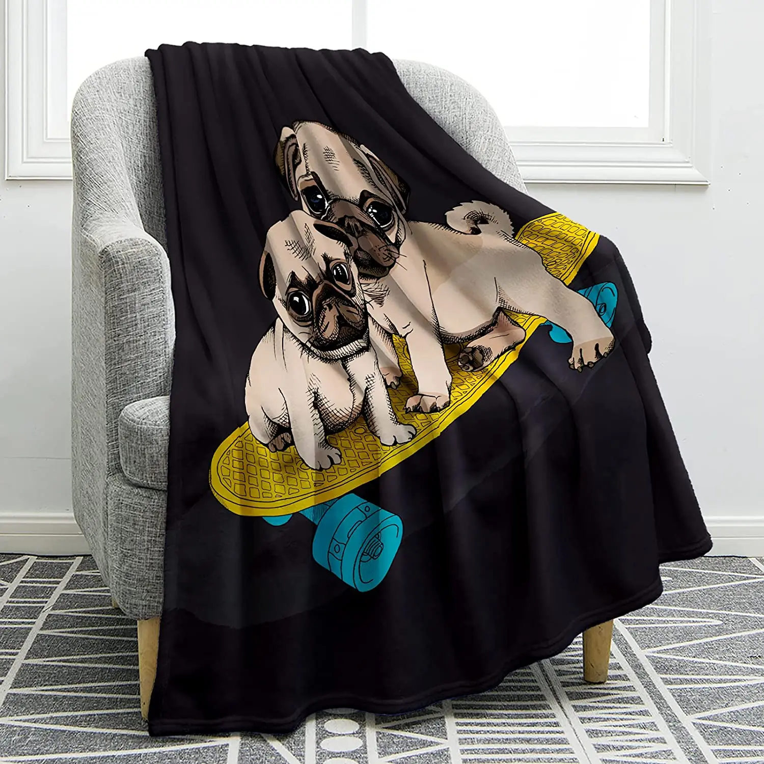 French Bull Dog Blanket Cartoon Cute Weiner Dog Ligtweight Cozy Soft Print Throw Blankets for Kids Women Gifts
French Bull Dog Blanket Cartoon Cute Weiner Dog Ligtweight Cozy Soft Print Throw Blankets for Kids Women Gifts