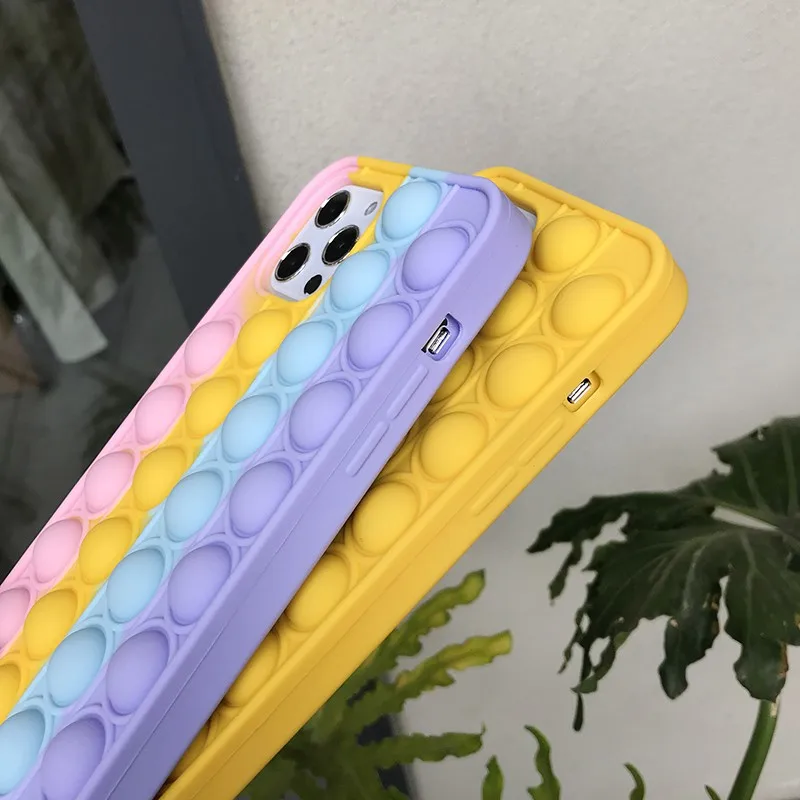 Relive Stress Pop Fidget Toys Push It Bubble Silicone Phone Case For Iphone 6 6s 7 8 Plus X XR XS 11 12 Pro Max Soft Cover SE20 
Relive Stress Pop Fidget Toys Push It Bubble Silicone Phone Case For Iphone 6 6s 7 8 Plus X XR XS 11 12 Pro Max Soft Cover SE20