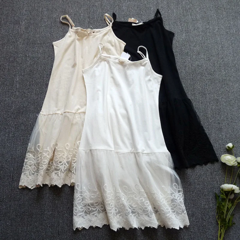 Summer Autumn Mori Girl Sweet Dress Women Clothing Solid Sleeveless Belt Lace Mesh Floral Embroidery Hollow Bottoming Dress U581
Summer Autumn Mori Girl Sweet Dress Women Clothing Solid Sleeveless Belt Lace Mesh Floral Embroidery Hollow Bottoming Dress U581