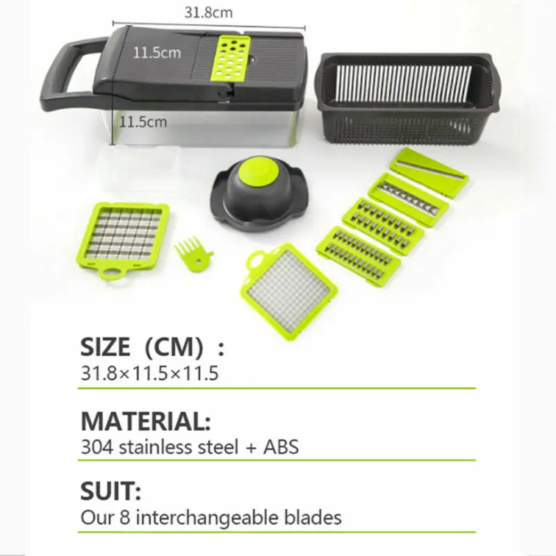Vegetable Cutter Multifunctional Slicer Fruit Potato Peeler Carrot Grater Kitchen Accessories Basket Vegetable Slicer
Vegetable Cutter Multifunctional Slicer Fruit Potato Peeler Carrot Grater Kitchen Accessories Basket Vegetable Slicer