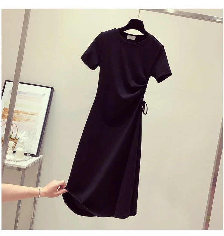 2020 Pregnant Dress Plus Size Drawstring Side Summer Short Sleeve Graphic Dresses O-neck Korean Harajuku Street
2020 Pregnant Dress Plus Size Drawstring Side Summer Short Sleeve Graphic Dresses O-neck Korean Harajuku Street