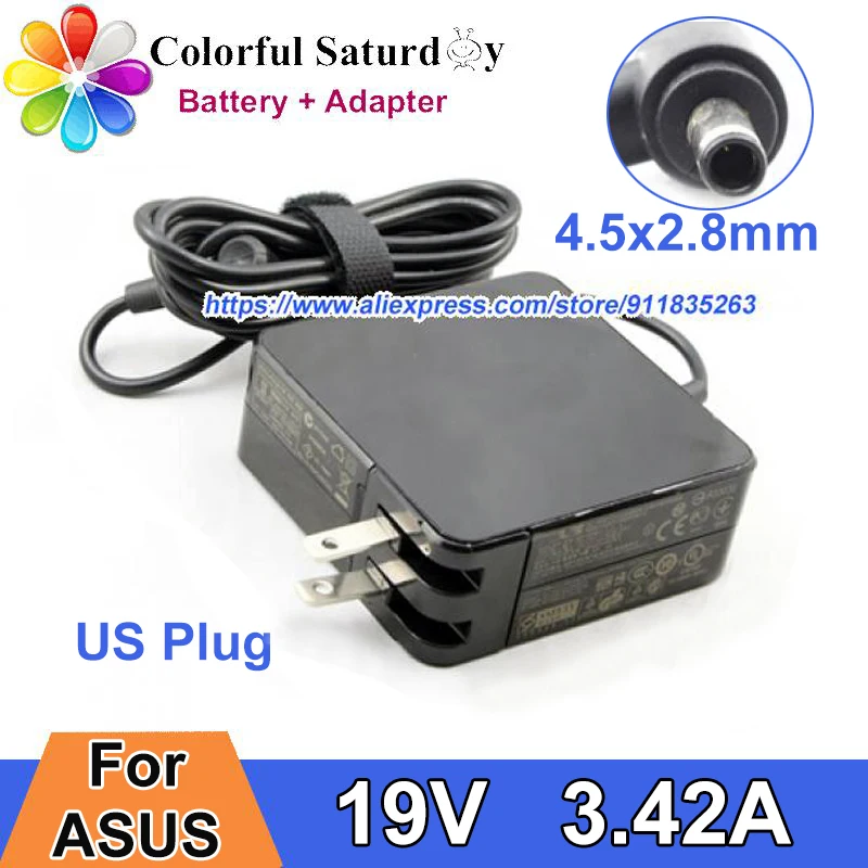US Plug ADP-65AW AC Adapter 19V 3.42A 65W Laptop Charger For ASUS Zenbook UX21A UX31A UX301 B400A UX32VD U38N U38DT UX32A UX32VD
US Plug ADP-65AW AC Adapter 19V 3.42A 65W Laptop Charger For ASUS Zenbook UX21A UX31A UX301 B400A UX32VD U38N U38DT UX32A UX32VD