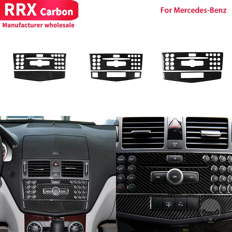 Car Center Control CD Navigation Panel Frame Cover Trim Carbon Fiber Sticker for Mercedes-Benz C-Class W204 2007 2008 2009 2010
Car Center Control CD Navigation Panel Frame Cover Trim Carbon Fiber Sticker for Mercedes-Benz C-Class W204 2007 2008 2009 2010