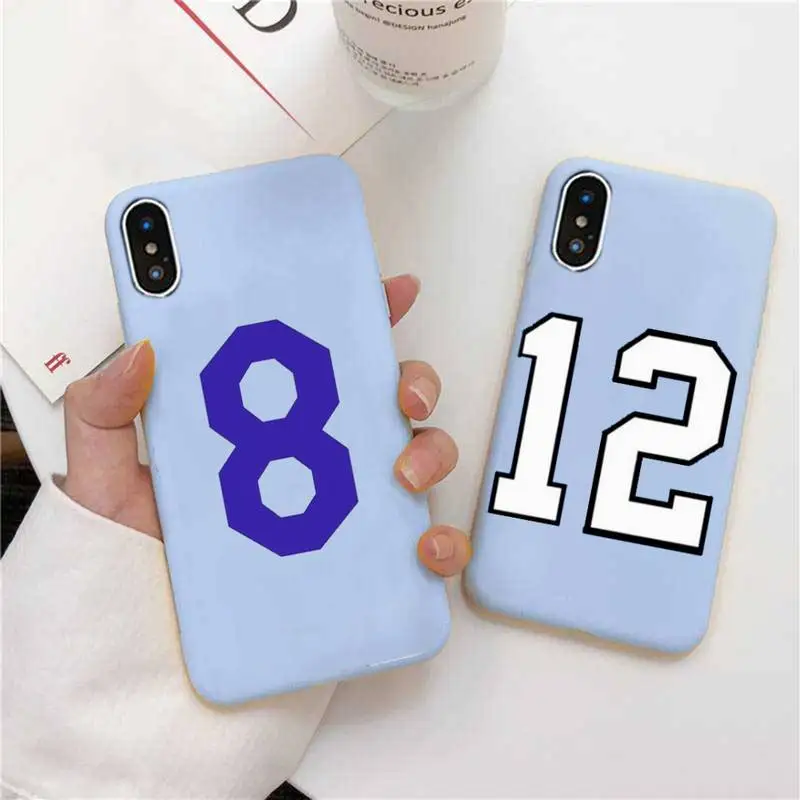 Basketball Clothing Number Phone Case For IPhone 6 6s 7 8 Plus X Xs Xr Xsmax 11 12 Pro Promax 12mini Candy Blue Silicone Cover
Basketball Clothing Number Phone Case For IPhone 6 6s 7 8 Plus X Xs Xr Xsmax 11 12 Pro Promax 12mini Candy Blue Silicone Cover