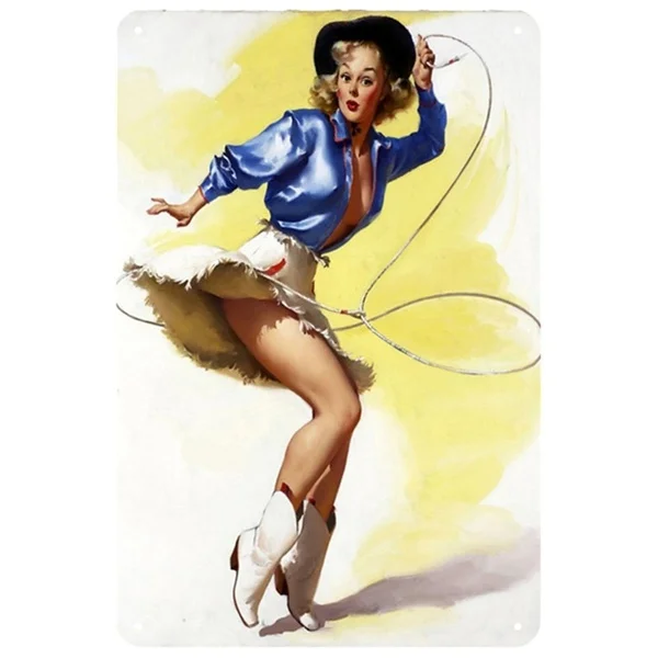 Girls Plaque Metal Vintage Tin Sign Pin Up Shabby Decor Metal Signs Vintage Bar Decoration Metal Poster
Girls Plaque Metal Vintage Tin Sign Pin Up Shabby Decor Metal Signs Vintage Bar Decoration Metal Poster