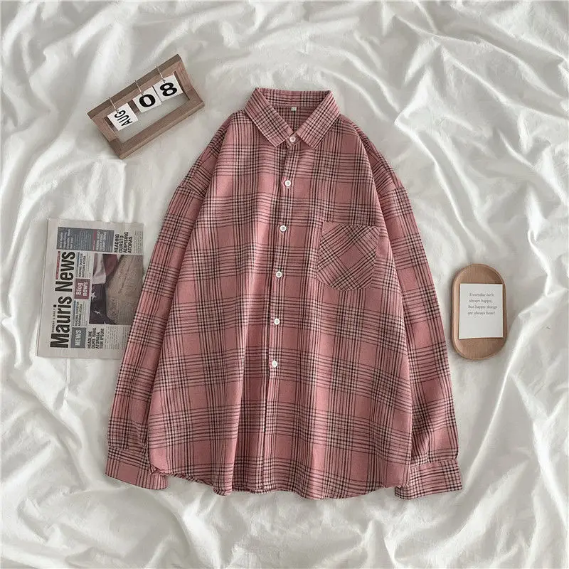 Vintage Shirts Women Plus Size Popular Fashion BF Spring Simple Ladies Clothing Tops Soft Long Sleeve College Teens Outerwear
Vintage Shirts Women Plus Size Popular Fashion BF Spring Simple Ladies Clothing Tops Soft Long Sleeve College Teens Outerwear