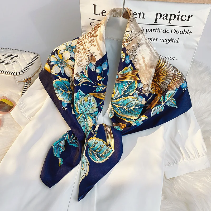 Twill Imitation Silk Scarf Female Japan and South Korea Sweet Flower Decorative Small Square Scarf Printed Crimped Scarf
Twill Imitation Silk Scarf Female Japan and South Korea Sweet Flower Decorative Small Square Scarf Printed Crimped Scarf