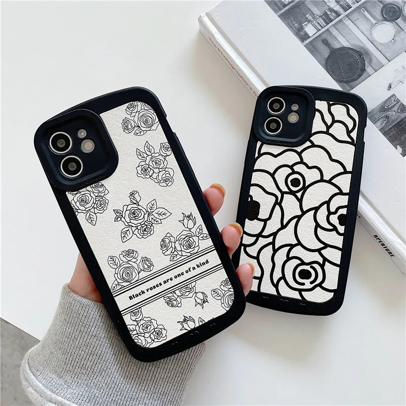 Korean Art Line Flower Phone Case for iPhone 13 11 12 Pro Max XR XS 8 7Plus Matte Leather Soft TPU Silicon Back Cover
Korean Art Line Flower Phone Case for iPhone 13 11 12 Pro Max XR XS 8 7Plus Matte Leather Soft TPU Silicon Back Cover