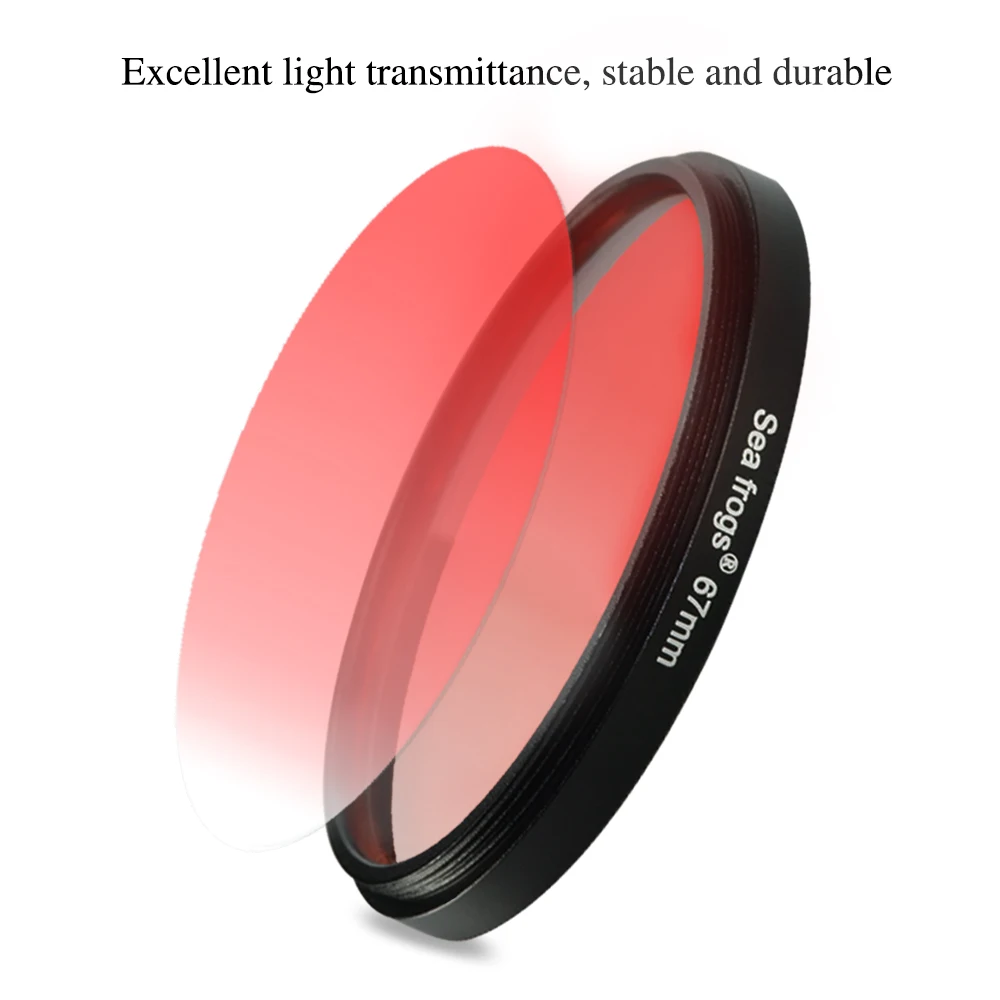 Hight Quality 67mm Circular Polarizer Camera Red Filter Color Light Remedy Underwater Diving Lens Conversion With Thread Mount
Hight Quality 67mm Circular Polarizer Camera Red Filter Color Light Remedy Underwater Diving Lens Conversion With Thread Mount