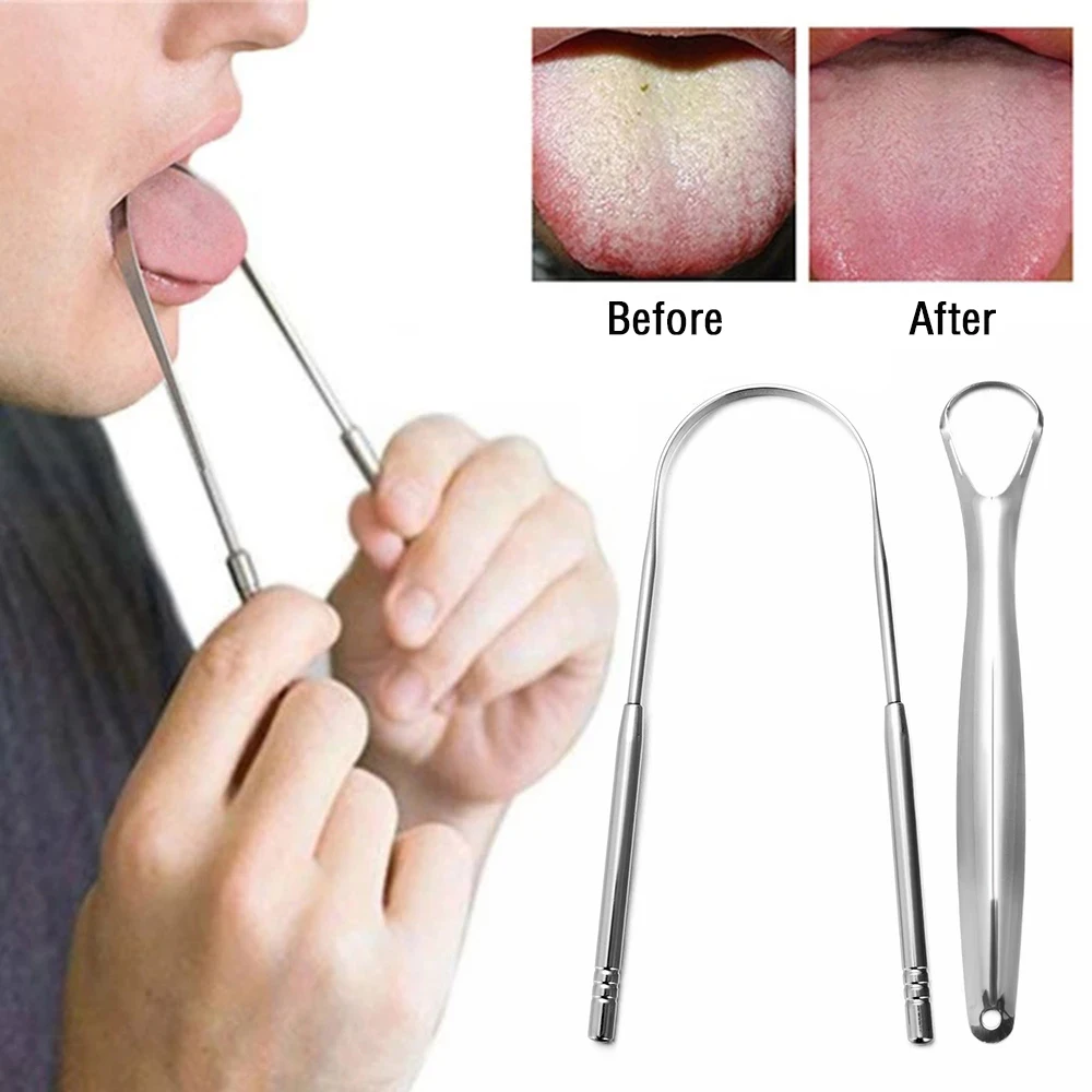 3pcs Stainless Steel Tongue Scraper Cleaner Fresh Breath Cleaning Coated Tongue Toothbrush Professional Oral Hygiene Care Tool
3pcs Stainless Steel Tongue Scraper Cleaner Fresh Breath Cleaning Coated Tongue Toothbrush Professional Oral Hygiene Care Tool