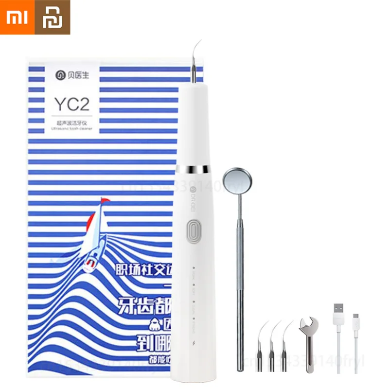 

Xiaomi Youpin Ultrasonic Dental Scaler YC2 Dental Calculus Remover Electric Tartar Stain Remover Tooth Whitening Cleaning Tools