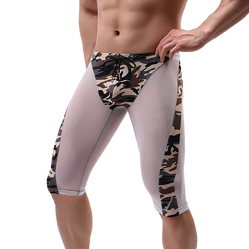Men Long Boxer Shorts Mesh Camouflage Printed Patchwork Leggings Pants Breathable Nightwear Casual Boxershorts Trunks Swimwear
Men Long Boxer Shorts Mesh Camouflage Printed Patchwork Leggings Pants Breathable Nightwear Casual Boxershorts Trunks Swimwear