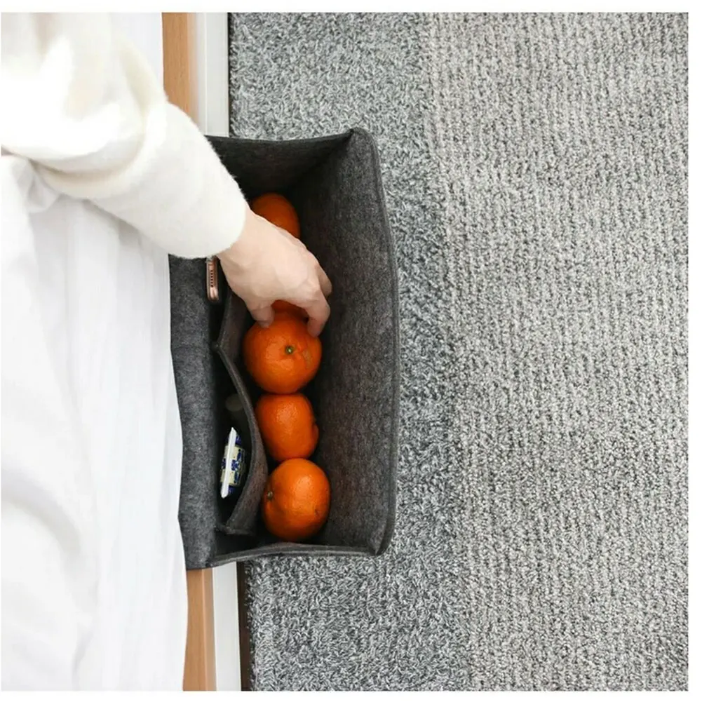 1PC Premium Bedside Caddy Felt Bed Beside Storage Sofa Desk Hanging Organizer Bag Remotes Books Magazine Tablet Phone Grey
1PC Premium Bedside Caddy Felt Bed Beside Storage Sofa Desk Hanging Organizer Bag Remotes Books Magazine Tablet Phone Grey