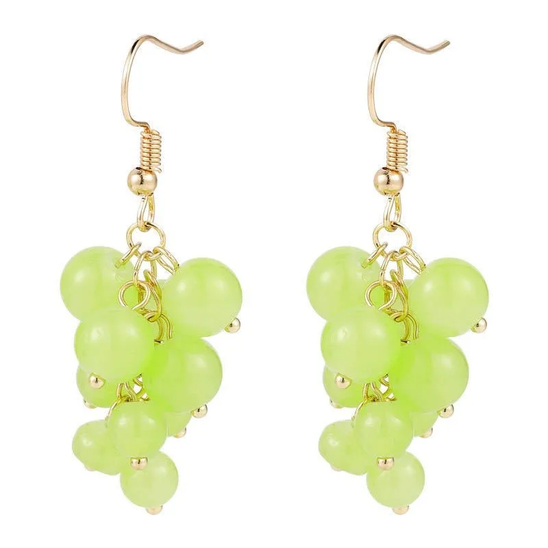 Lovely Design Green Beads Grape Drop Earring For Woman Exquisite Sweet Jewelry Earrings Wedding Earrings Party Jewelry Gift
Lovely Design Green Beads Grape Drop Earring For Woman Exquisite Sweet Jewelry Earrings Wedding Earrings Party Jewelry Gift