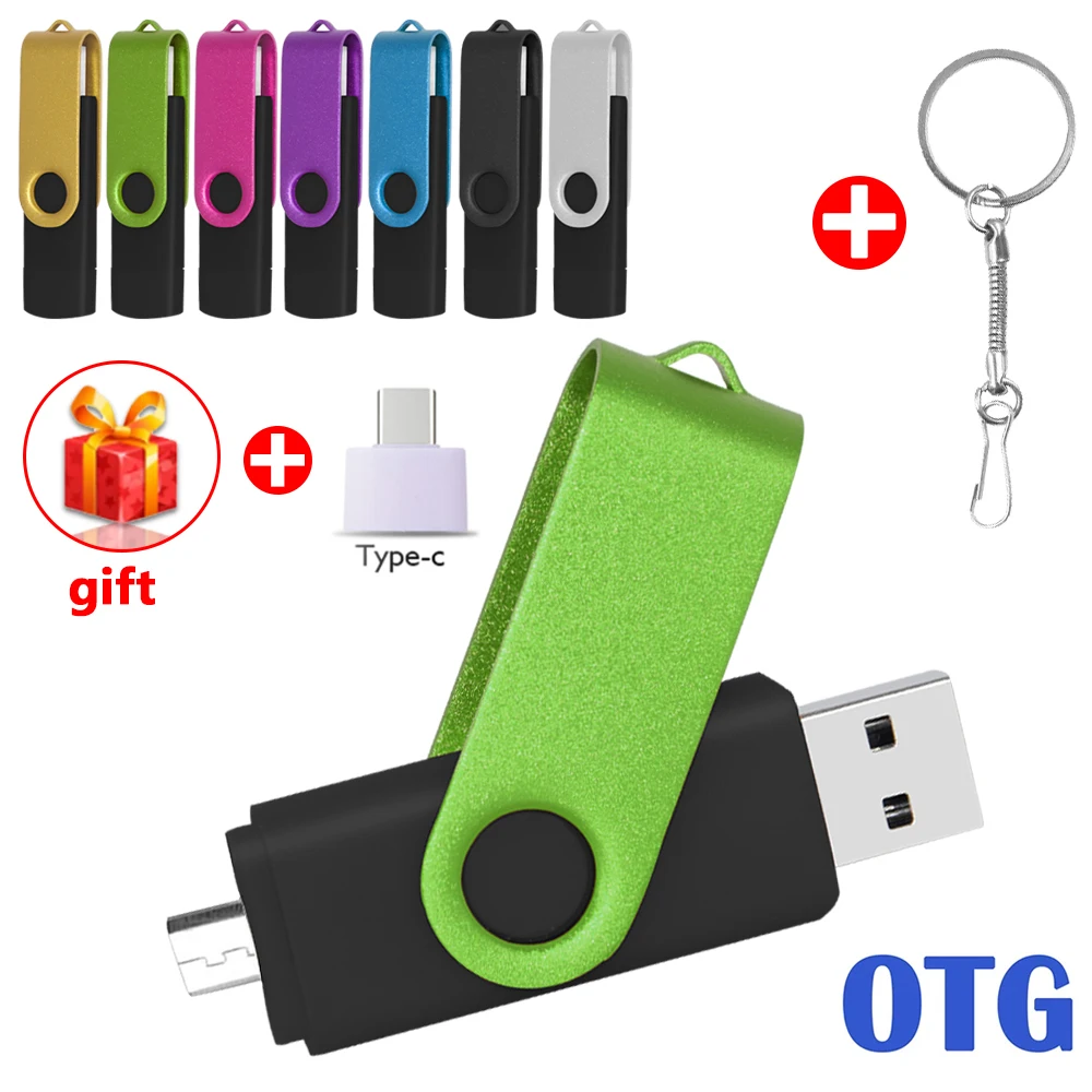 OTG 3 в 1 флэш-накопитель 128 Гб 64 ГБ usb-Флешка 32 16 usb-накопитель 8 микро-usb 4 для телефона