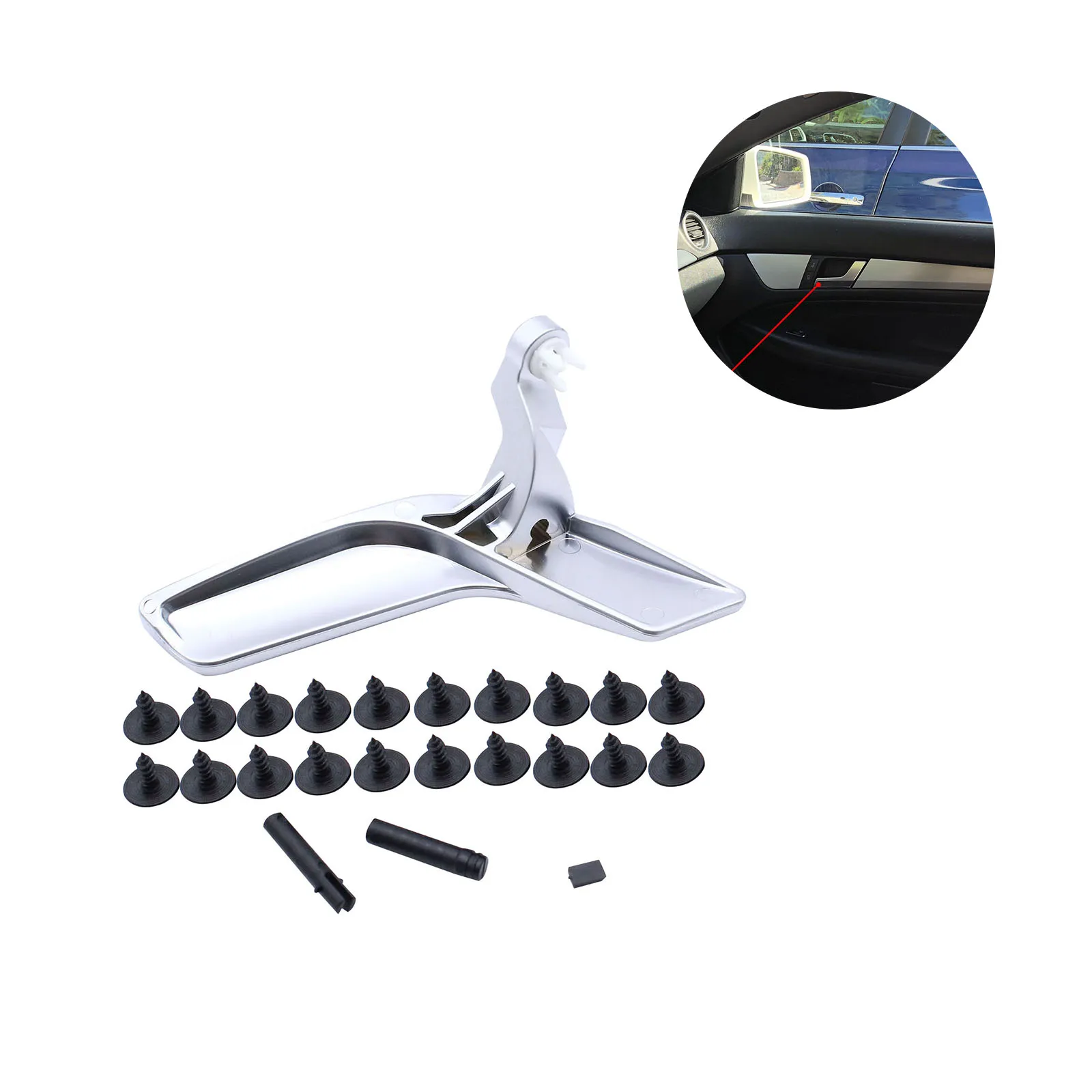 Automobile Inner Right Door Handle Interior Door Handle Replacement with Matte Surface for Mercedes-Benz C250 C300 C350
Automobile Inner Right Door Handle Interior Door Handle Replacement with Matte Surface for Mercedes-Benz C250 C300 C350