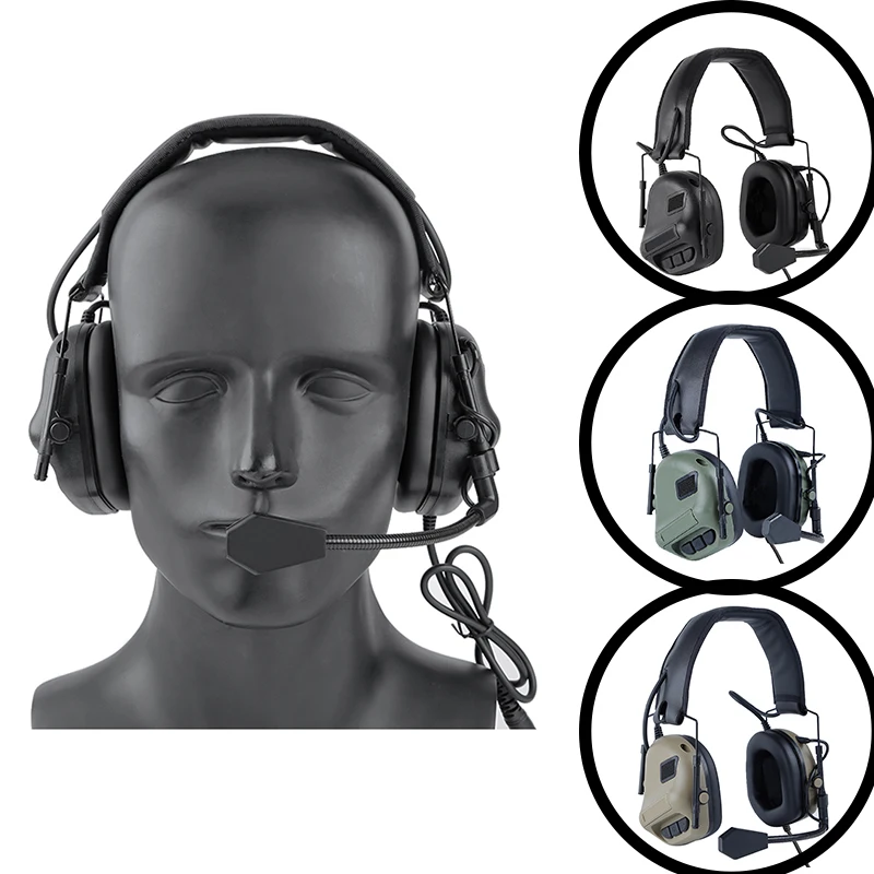 Tactical Headset Hunting Airsoft Headphones Military Shooting Headset Ear Protection Earphone hunting Accessories
Tactical Headset Hunting Airsoft Headphones Military Shooting Headset Ear Protection Earphone hunting Accessories