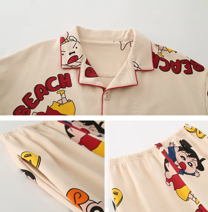 Sets Long Sleeve Sleepwear Cartoon Home Nightclothes Nightwear Warm Winter Unisex Gifts Crayon Shin-chan Anime Pajamas
Sets Long Sleeve Sleepwear Cartoon Home Nightclothes Nightwear Warm Winter Unisex Gifts Crayon Shin-chan Anime Pajamas