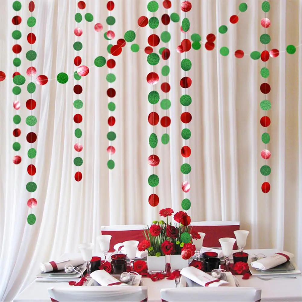 4m Paper Christmas Style Pull Flag Colored Disc Ornaments Home School Kindergarten Party Holiday Atmosphere Arrangement Props
4m Paper Christmas Style Pull Flag Colored Disc Ornaments Home School Kindergarten Party Holiday Atmosphere Arrangement Props