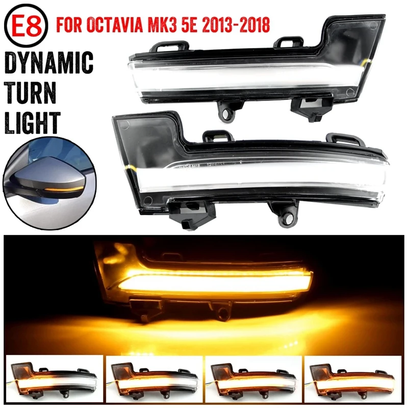 For Skoda Octavia Mk3 A7 5E T-Roc Troc T-Cross 2014-2020 Car LED Dynamic Side Rearview Mirror Light Turn Signal Light
For Skoda Octavia Mk3 A7 5E T-Roc Troc T-Cross 2014-2020 Car LED Dynamic Side Rearview Mirror Light Turn Signal Light