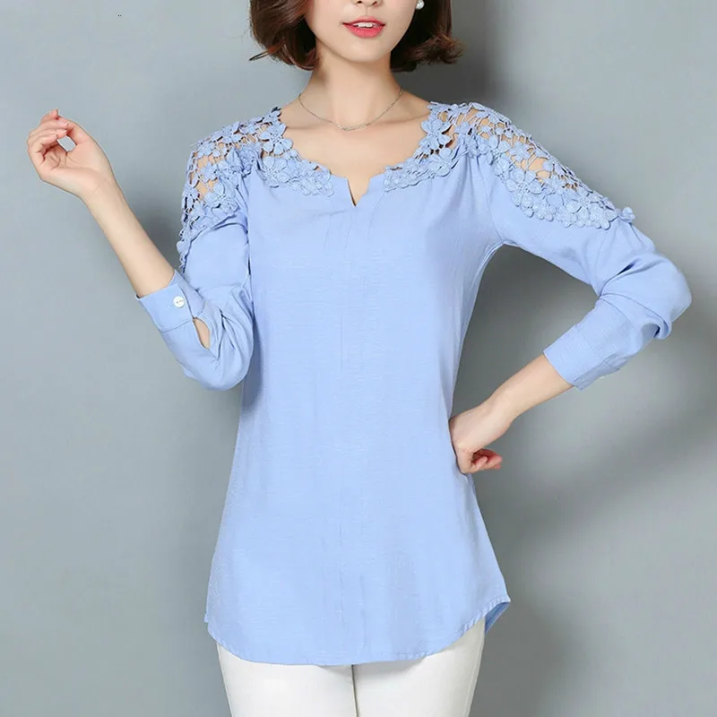 Новинка, женская блузка с кружевным рукавом, рубашка для женщин, v-образный вырез, цветочное кружево, сексуальные повседневные льняные рубаш...
Новинка, женская блузка с кружевным рукавом, рубашка для женщин, v-образный вырез, цветочное кружево, сексуальные повседневные льняные рубаш...