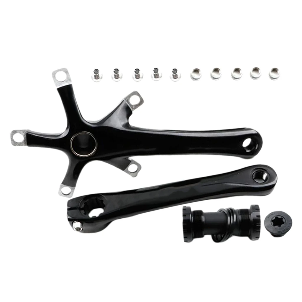 Alloy Mountain Road Bike Crankset 170mm 130BCD Crank Arm with Bottom Bracket
Alloy Mountain Road Bike Crankset 170mm 130BCD Crank Arm with Bottom Bracket