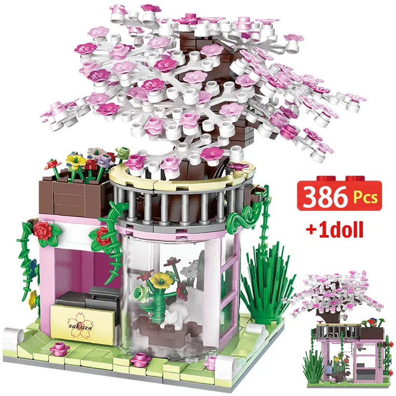 386pcs City Street View Mini Cherry Blossom Plant House Architecture Building Blocks Friends Orchid Figures Bricks Toys For Kids
386pcs City Street View Mini Cherry Blossom Plant House Architecture Building Blocks Friends Orchid Figures Bricks Toys For Kids