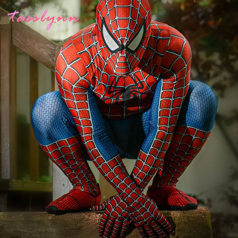 Adult Kids Costume Raimi spider Boy Cosplay hero Zentai Suit Catsuit Halloween Costumes Party Fancy Anime Clothes
Adult Kids Costume Raimi spider Boy Cosplay hero Zentai Suit Catsuit Halloween Costumes Party Fancy Anime Clothes