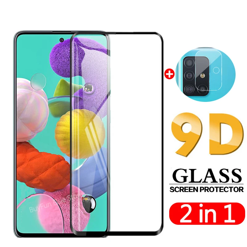 Закаленное стекло для объектива камеры 2 в 1 Защита экрана samsung galaxy a51 a71 Защитное