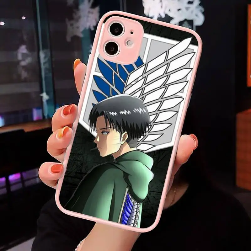 Anime Japanese attack on Titan Phone Case Pink matte transparent For iPhone 7 8 x xs xr 11 12 pro plus max mini Clear Funda
Anime Japanese attack on Titan Phone Case Pink matte transparent For iPhone 7 8 x xs xr 11 12 pro plus max mini Clear Funda