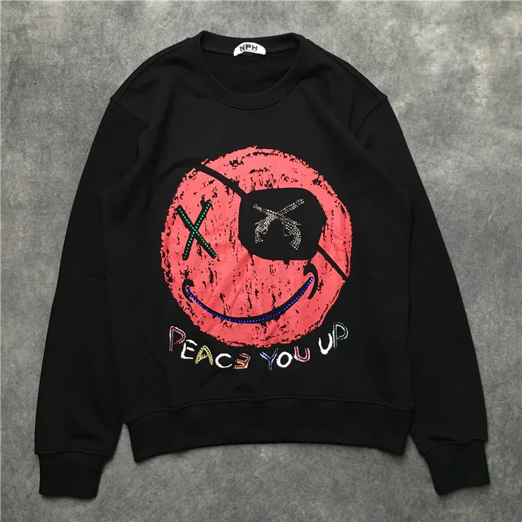 New 19 luxury High Men Diamonds Peace You up Hoodies Hoody hooded Sweatshirts velvet Cotton Drake Thicken Fleece pullover #E01
New 19 luxury High Men Diamonds Peace You up Hoodies Hoody hooded Sweatshirts velvet Cotton Drake Thicken Fleece pullover #E01