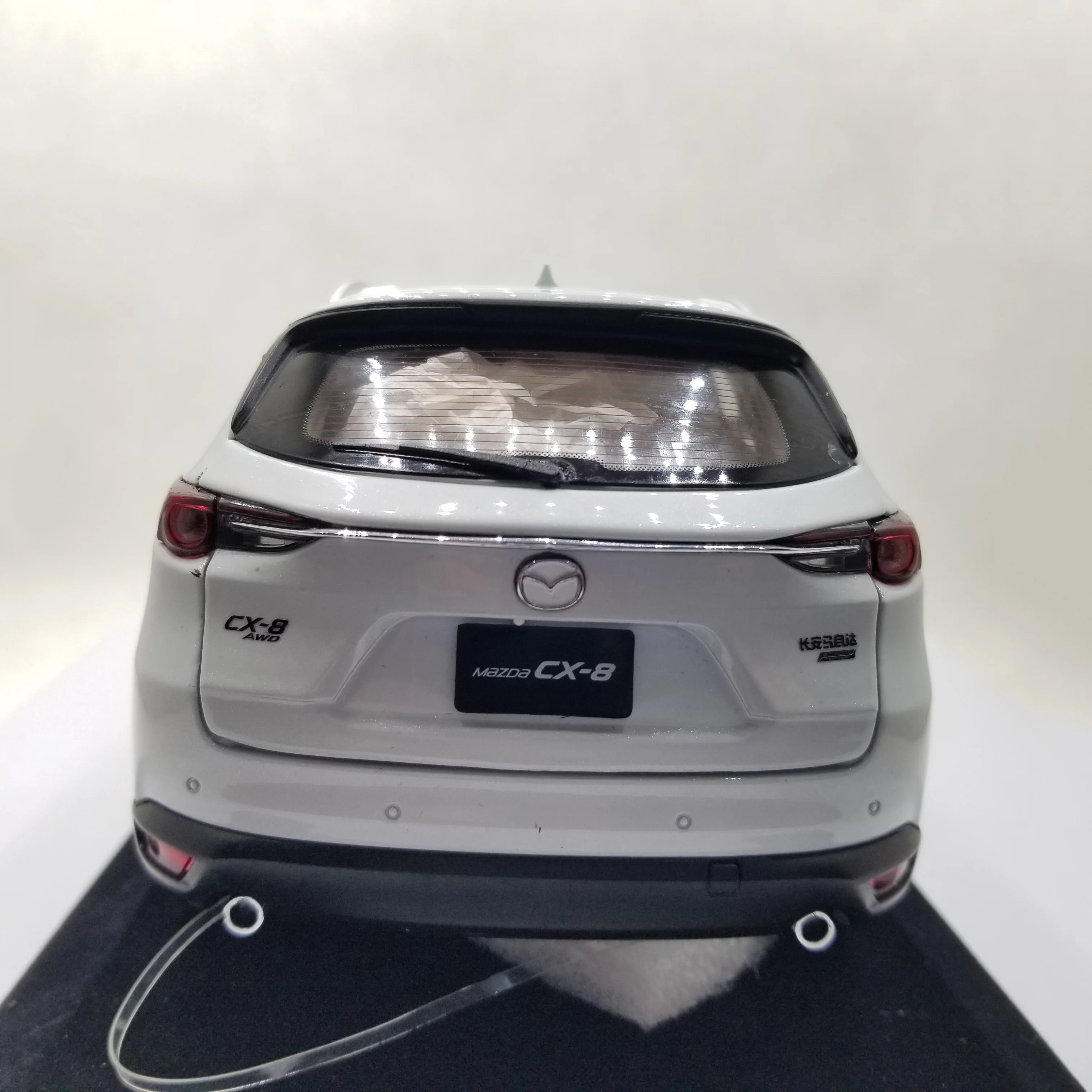 Модель литая автомобиля для Mazda CX-8 2019 белый внедорожник редкий игрушечный