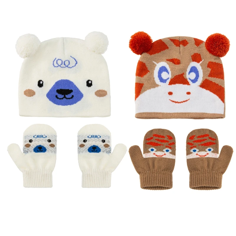 Fashion Children Cartoon Knitted Beanie Hats Gloves Suits Kids Winter Outdoor Warm Cap Newborn Baby Clothes Accessories
Fashion Children Cartoon Knitted Beanie Hats Gloves Suits Kids Winter Outdoor Warm Cap Newborn Baby Clothes Accessories